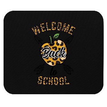 Discover Welcome Back To School Leopard Print Mouse Pads