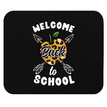 Discover Welcome Back To School Leopard Print Mouse Pads