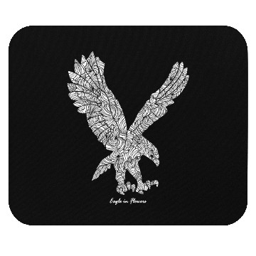Discover The American Eagle in Flowers Mouse Pads