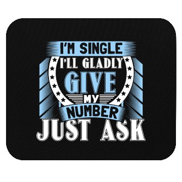 Discover Single Independent Relationship Status Gift Idea Mouse Pads