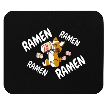 Discover Corgi Instant Ramen Noodles Mouse Pads