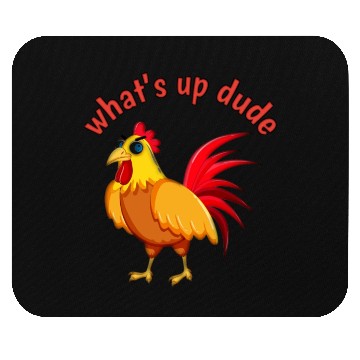 Discover Angry Cartoon Cock Bird Mouse Pads