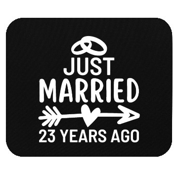 Discover Just Married 23 Years Ago Wedding Anniversary Mouse Pads
