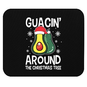 Discover Christmas Guacin Around The Tree Avocado Xmas Mouse Pads