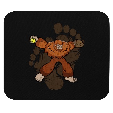 Discover Bigfoot Softball Sasquatch Softball Pitcher Mouse Pads