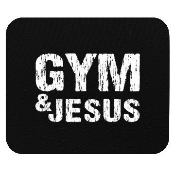 Discover Gym and Jesus Christian Workout Gym and Jesus Mouse Pads