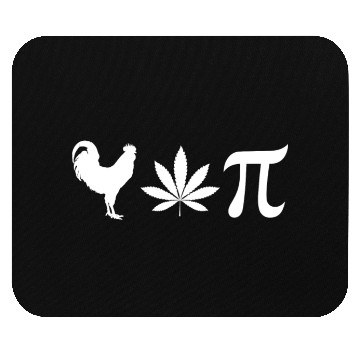 Discover Chicken Pot Pi Marijuana Weed Stoner Pi Day Mouse Pads