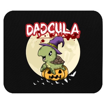 Discover Dadcula Dracula Vampire Dad Funny Halloween Party Mouse Pads