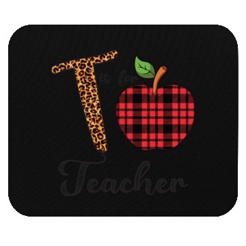 Discover Leopard T is For Teacher Mouse Pads