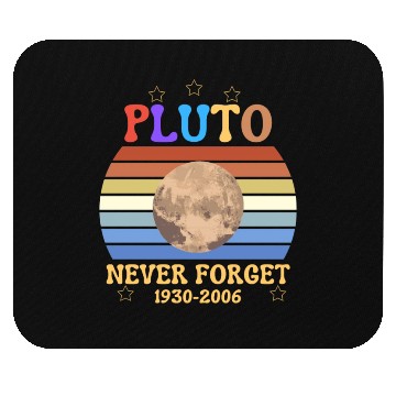 Discover pluto never Forget light Mouse Pads