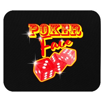 Discover poker face Mouse Pads