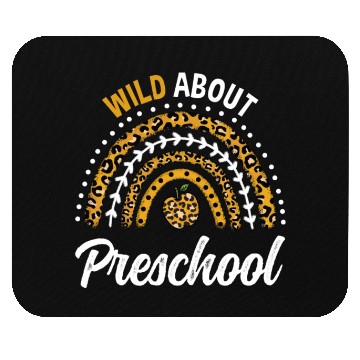 Discover Wild About Preschool Teacher Rainbow Mouse Pads