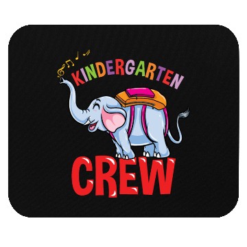 Discover Back To School Elephant Kindergarten Crew Mouse Pads