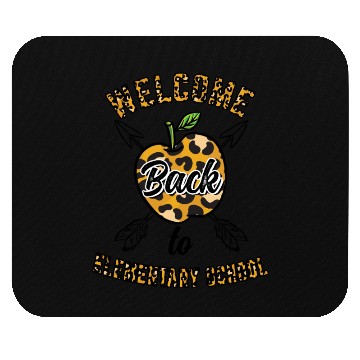 Discover Welcome Back To Elementary School Leopard Print Mouse Pads