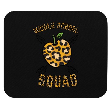 Discover Middle School Squad Teacher Leopard Print Mouse Pads