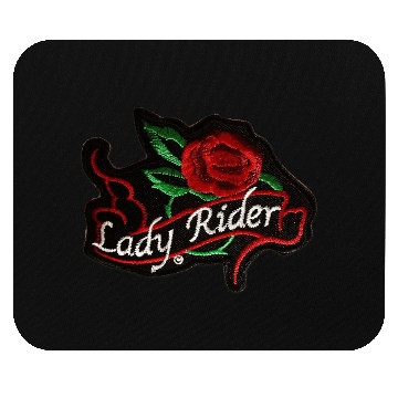 Discover Lady Rider Mouse Pads