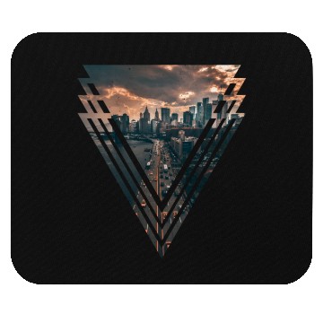 Discover Manhattan in Triangle Mouse Pads