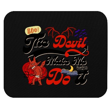 Discover Devil Make Me Do it the Evil toon funny Halloween. Mouse Pads