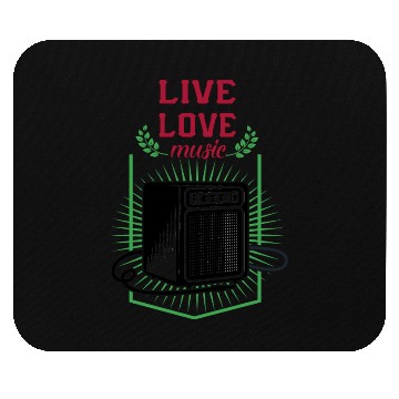 Discover Live love music Mouse Pads
