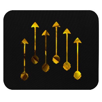 Discover Be Brave Little Arrow (gold) Mouse Pads