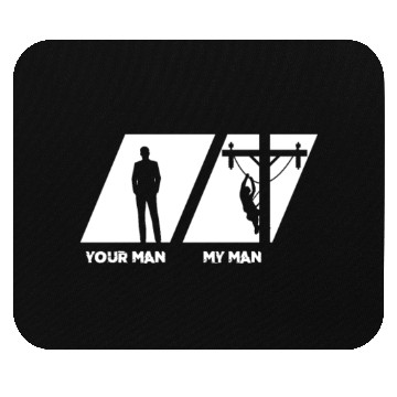 Discover Your Man My Man, Lineman Mouse Pads
