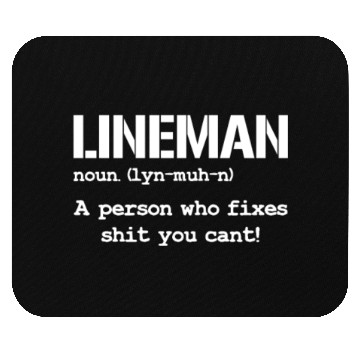 Discover Lineman Definition Mouse Pads