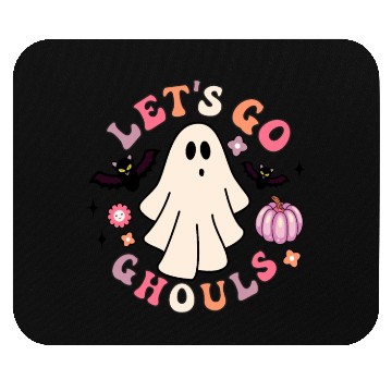 Discover Let's Go Ghouls Creepy Retro Ghost Gift For Boys Mouse Pads