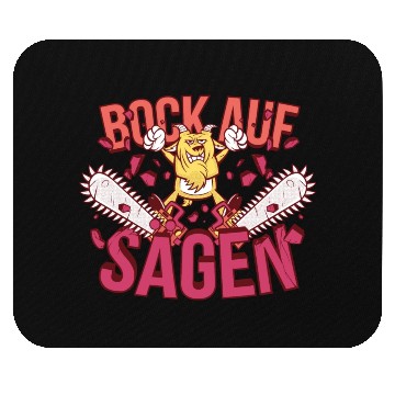 Discover Chainsaw Goat Mouse Pads