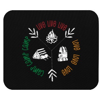 Discover Camping Camper Present Nature Lover Van Mouse Pads