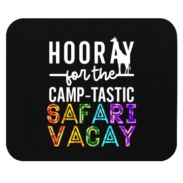 Discover Safari Vacation Camping Travel Guide Mouse Pads