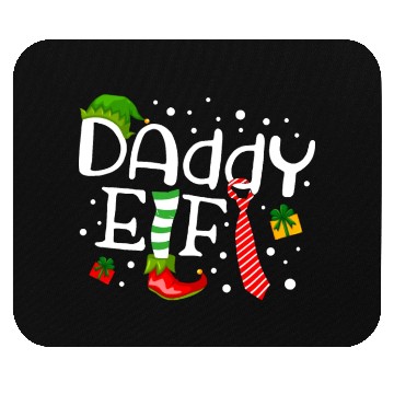 Discover Daddy Elf Funny Christmas Mouse Pads