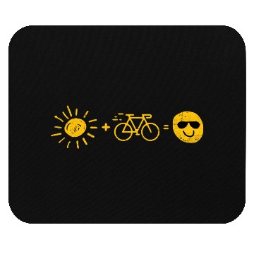 Discover Sun and bicycle give people fun Mouse Pads