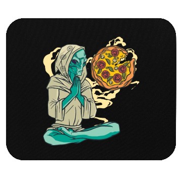 Discover Pizza Alien Mouse Pads