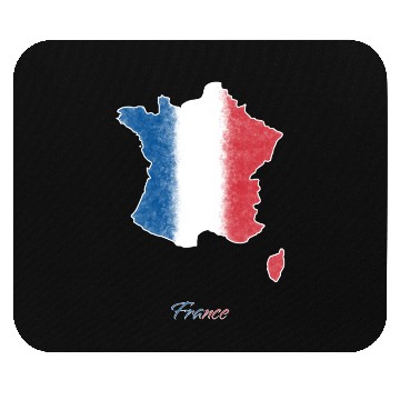 Discover Stylized France Map Mouse Pads