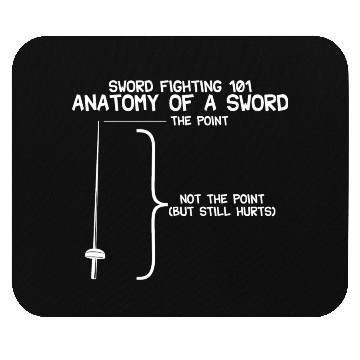 Discover Sword Fighting 101 Anatomy Of A Sword Mouse Pads