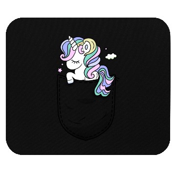 Discover Unicorn in the pocket Mouse Pads