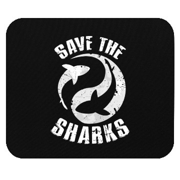 Discover Save The Sharks Protect Ocean Scuba Diving Apnea D Mouse Pads