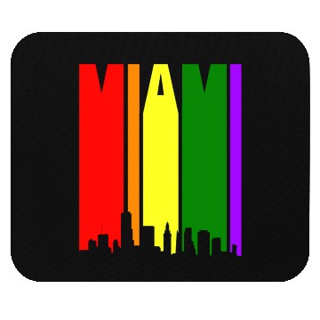 Discover Miami Gay Pride Rainbow Mouse Pads