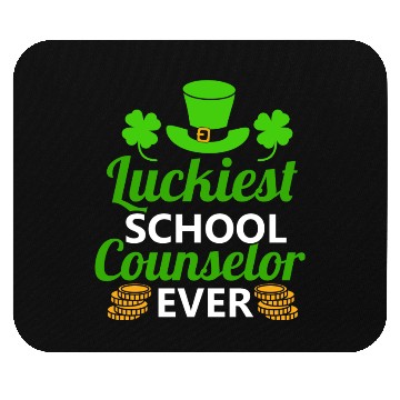 Discover Luckiest School Counselor Ever St. Patrick's Day Mouse Pads