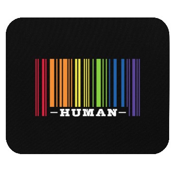 Discover Human LGBT Rainbow Flag Mouse Pads