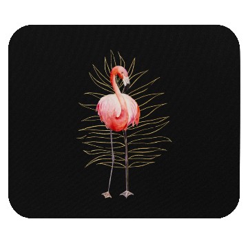 Discover Black Natural Flamingo Mouse Pads