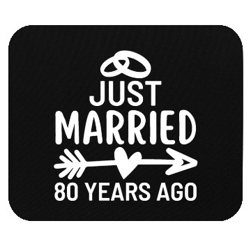 Discover Just Married 80 Years Ago Wedding Anniversary Mouse Pads