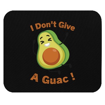 Discover I Don't Give A Guac ! Funny Avocado Pun Green Mouse Pads