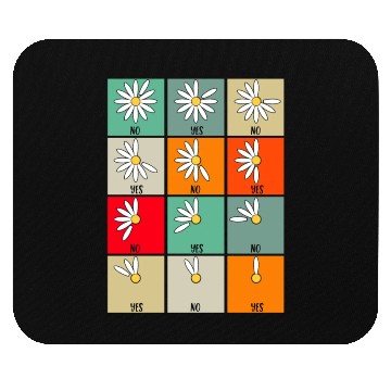 Discover Wish Game Daisy Yes No Cute Flowers Mouse Pads