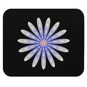 Discover Purple Radiant Flower Mouse Pads