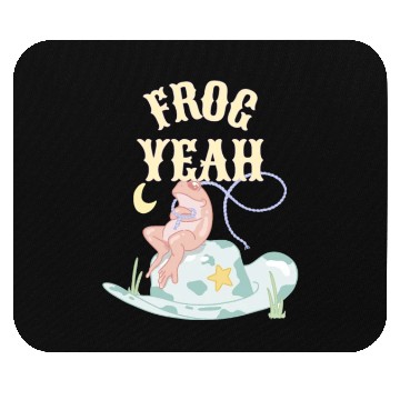 Discover FROG YEAH Funny Cute Frog Mouse Pads