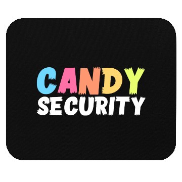 Discover Candy Security Funny Halloween Costume For Parents Mouse Pads