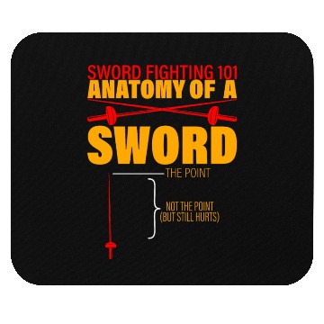 Discover Sword Fighting 101 Anatomy Of A Sword 3 Mouse Pads