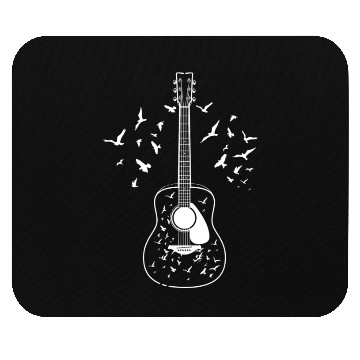 Discover Acoustic Guitar Player Birds Music Teacher Musicia Mouse Pads