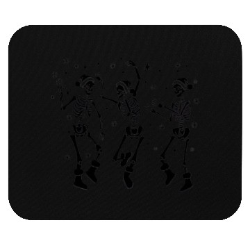 Discover Halloween Party Dancing Skeleton Trick or treat Mouse Pads
